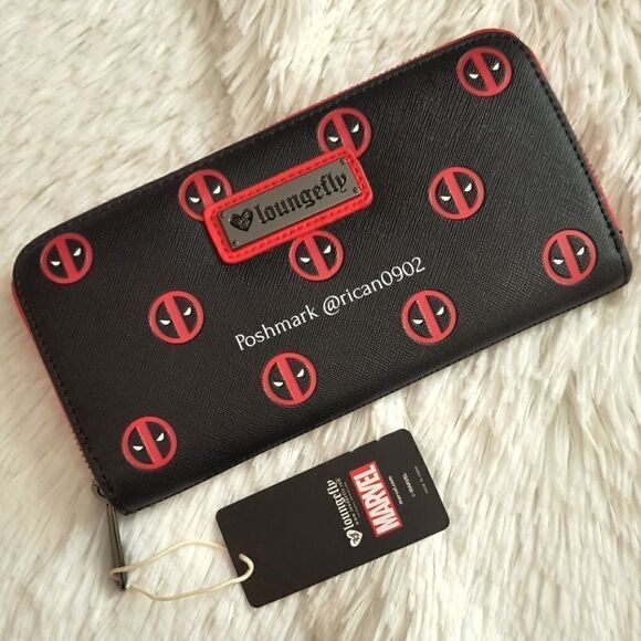 Loungefly Marvel Deadpool Mini Backpack and Wallet - Picture 6 of 11